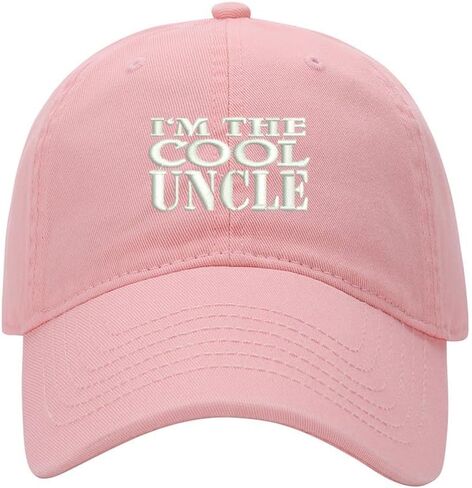 Men's Baseball Cap Cool Uncle Embroidered Washed Cotton Vintage Dad Gifts Hat in Kuwait