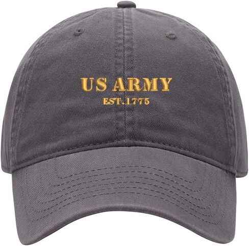 Men's Baseball Cap Army Est 1775 Embroidered Washed Cotton Vintage Dad Gifts Hat in Saudi Arabia