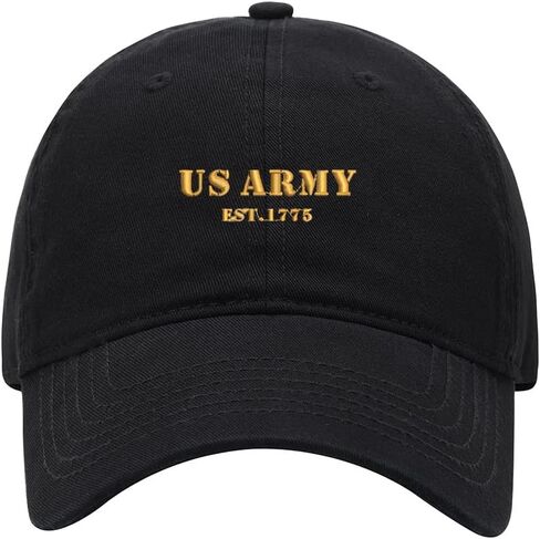 Men's Baseball Cap Army Est 1775 Embroidered Washed Cotton Vintage Dad Gifts Hat in Saudi Arabia