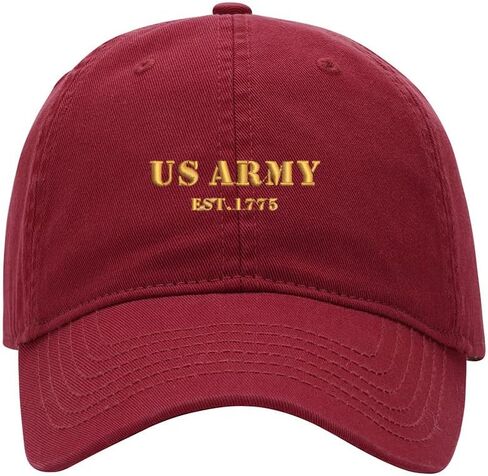 Men's Baseball Cap Army Est 1775 Embroidered Washed Cotton Vintage Dad Gifts Hat in Saudi Arabia