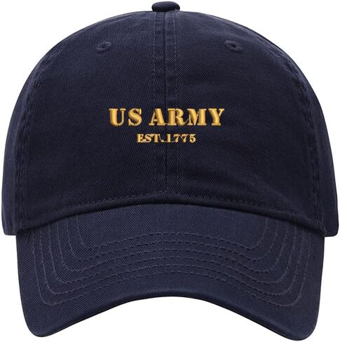 Men's Baseball Cap Army Est 1775 Embroidered Washed Cotton Vintage Dad Gifts Hat in Saudi Arabia