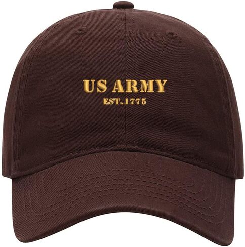 Men's Baseball Cap Army Est 1775 Embroidered Washed Cotton Vintage Dad Gifts Hat in Saudi Arabia