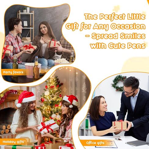 مجموعة أقلام لطيفة مكونة من 140 قطعة - 70 قلم شخصيات ممتعة مع 70 حقيبة أقلام، قلم جل للحيوانات والكرتون للأصدقاء، والمكاتب، وهدايا أعياد الميلاد والكريسماس، وهدايا الحفلات (ملونة) in Kuwait