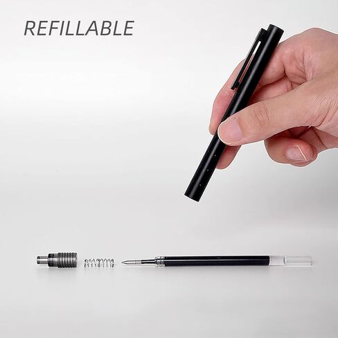 أقلام حبر جل قابلة للسحب قابلة لإعادة الملء من كاكو، 0.5 مم ذات نقطة دقيقة (صاروخ، 10 قطع - حبر أسود) in Saudi Arabia