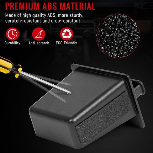 صندوق تخزين للأدراج متوافق مع Toyota Tacoma 2024 2025 2026 & 4Runner 2025 2026 - ملحق تخزين منظم لوحدة التحكم المركزية ABS مع وسادة سيليكون مضادة للانزلاق in Kuwait