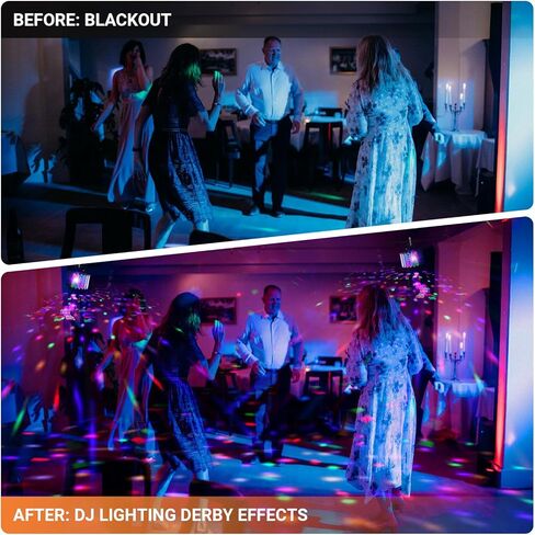 أضواء حفلات DJ Stage - 40W 5IN1 DJ Lights Bee Eye Green&Red أنماط متعددة تأثيرات ستروب عن طريق التحكم عن بعد DMX المنشط بالصوت لحفلات الزفاف والديسكو وحفلات الهالوين وحفلات الرقص في النادي in Kuwait