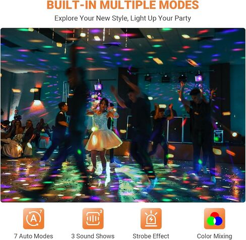 أضواء حفلات DJ Stage - 40W 5IN1 DJ Lights Bee Eye Green&Red أنماط متعددة تأثيرات ستروب عن طريق التحكم عن بعد DMX المنشط بالصوت لحفلات الزفاف والديسكو وحفلات الهالوين وحفلات الرقص في النادي in Kuwait