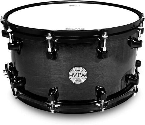 MAPEX MPML4800BMB MPX Series Maple Snare Drum 14 بوصة × 8 بوصة، لمسة نهائية سوداء شفافة in Kuwait