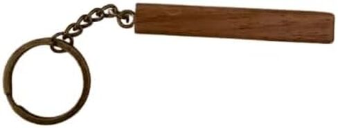 Personalized Wooden Keychain, Custom Engraved Walnut Wood Key Fob with Name or Logo, Rustic Minimalist Design in Saudi Arabia