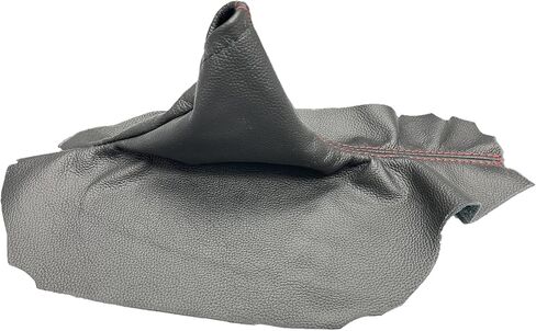 Compatible With Subaru Impreza Crosstrek 2017 2018 2019 2020 2021 2022 2023 Red Stitch Genuine Leather Parking Handbrake Boot Cover (Made In USA) in Saudi Arabia