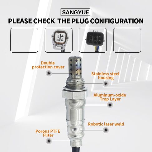 2PCS Oxygen O2 Sensor 1 & 2 for 2014 2015 2016 2017 2018 Mazda 3 2.0L/2.5L Upstream + Downstream in Saudi Arabia