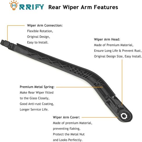 Rear Windshield Wiper Blade Arm Set for Toyota Prius Hatchback 2003-2009 Rear Windsheild Back Wiper Arm and wiper Blade with Cover Assembly in Saudi Arabia