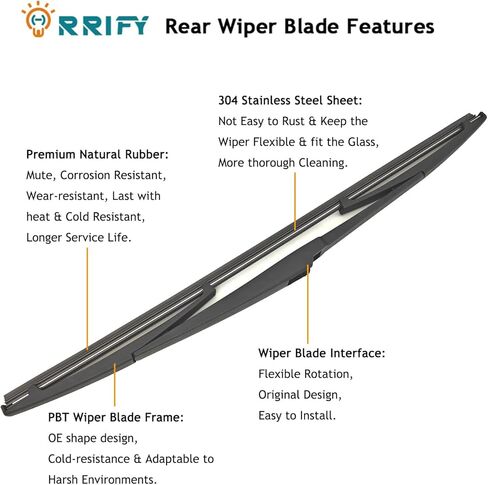 Rear Windshield Wiper Blade Arm Set for Toyota Prius Hatchback 2003-2009 Rear Windsheild Back Wiper Arm and wiper Blade with Cover Assembly in Saudi Arabia