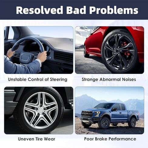 Heavy Duty Tie Rod Ends Kit for 2001-2010 Chevy Silverado/GMC Sierra 2500HD 3500HD 6.6 Duramax Diesel LB7 LLY LBZ LMM, for Hummer H2 2001-2010, KRTR10 Front Left Right Inner & Outer Tie Rod Kits in Kuwait