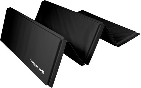 We Sell Mats 5 ft x 10 ft Gymnastics Mat, Folding Tumbling Mat for Exercise, Yoga, Martial Arts, Portable with Hook & Loop Fasteners in Kuwait