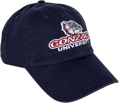Desert Cactus Gonzaga University Baseball Hat Bulldogs GU Zags Brimmed Embroirderd Hats Cap Adjustable Cloth Strap Adult (Style B) Blue in Saudi Arabia