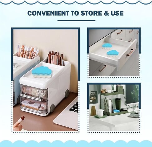 Cloud Wall Decals & Cutouts - Cloud Decor for Nursery, Home, Classroom & Party - 120Pcs Blue and White Clouds, Thick Cardstock, Easy Peel and Stick, Removable Decorations in Saudi Arabia