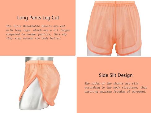 Mens See Through Boxers Ice Silk Sheer Underwear Sexy Mesh Transparent Shorts in Saudi Arabia