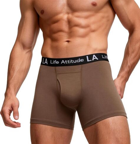 Men's 100% Merino wool boxer briefs, 200g/m² Superfine Merino Wool, No Ride Up & Odor resistant wool underwear in Saudi Arabia