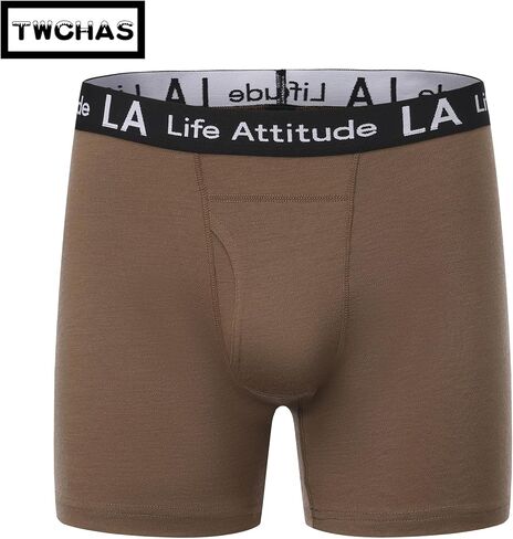 Men's 100% Merino wool boxer briefs, 200g/m² Superfine Merino Wool, No Ride Up & Odor resistant wool underwear in Saudi Arabia