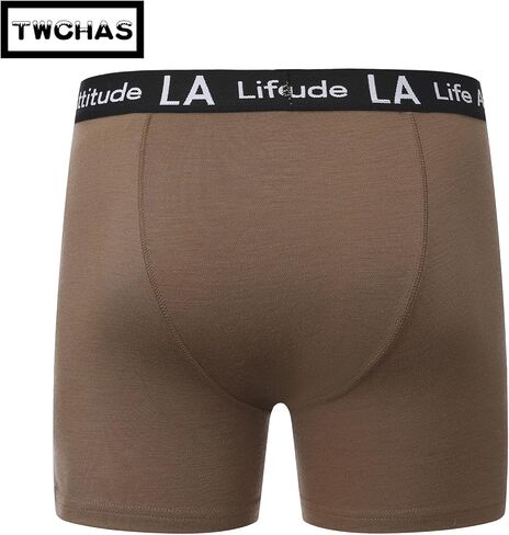 Men's 100% Merino wool boxer briefs, 200g/m² Superfine Merino Wool, No Ride Up & Odor resistant wool underwear in Saudi Arabia