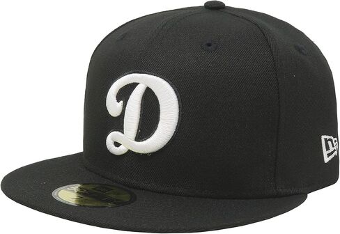 قبعة سوداء أصلية 100% من NWT، Los Angeles LA D Dodgers، شعار أبيض نادر جدًا، قبعة مناسبة محدودة 95fifty in Saudi Arabia