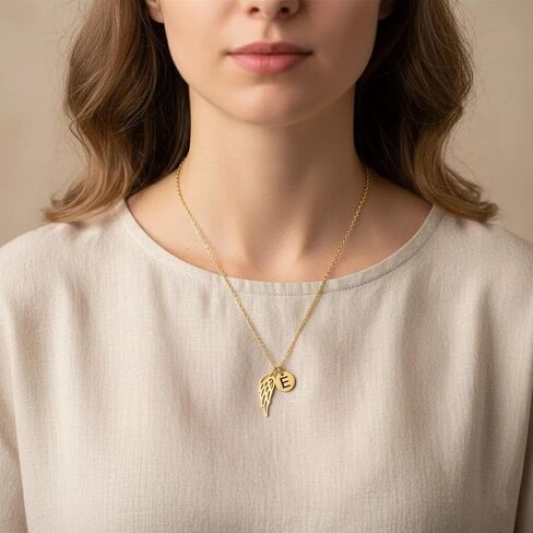 Angel Wings Necklace Memorial Gift, Hug from Heaven Gift，Passed Dad Passed Mom Keepsake Sympathy Condolence Gift in Saudi Arabia