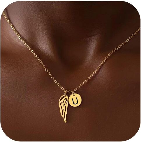 Angel Wings Necklace Memorial Gift, Hug from Heaven Gift，Passed Dad Passed Mom Keepsake Sympathy Condolence Gift in Saudi Arabia
