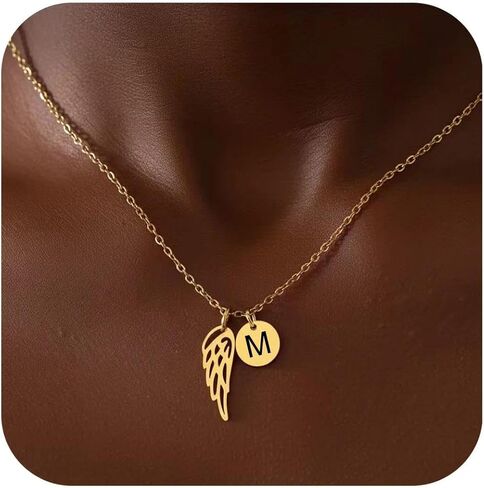 Angel Wings Necklace Memorial Gift, Hug from Heaven Gift，Passed Dad Passed Mom Keepsake Sympathy Condolence Gift in Saudi Arabia