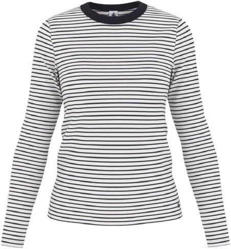 Petit Bateau Women's Iconic Stripy Long-Sleeved Cotton T-Shirt Sizes XXS-XL in Kuwait