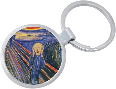 Scream Art Keychain Featuring Loop for Keys or Backpack in Saudi Arabia