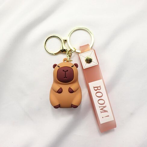 2 Pcs Capybara Cute Keychains, Cute Capybara Statue Figurine Key Chains for Graduation Gifts Exchange Birthday Party in Kuwait