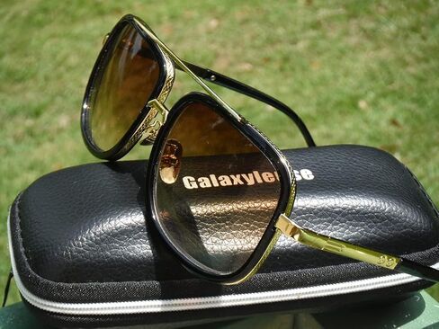 GALAXYLENSE Tony Stark Peter Parker Edith Retro Vintage Squared Glasses - Iron Men Spider Men Sunglasses - 3 Color Lens in Saudi Arabia