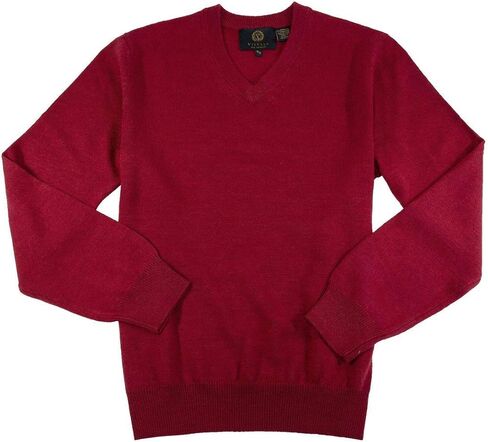 Viyella Men's Solid V-Neck Merino Wool Sweater in Kuwait
