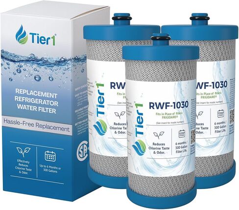 Tier1 WF1CB Refrigerator Water Filter | Replacement for Frigidaire PureSource WFCB, RG100, WF284, NGRG-2000, Kenmore 469906, 469910, 9910, Fridge Filter in Kuwait