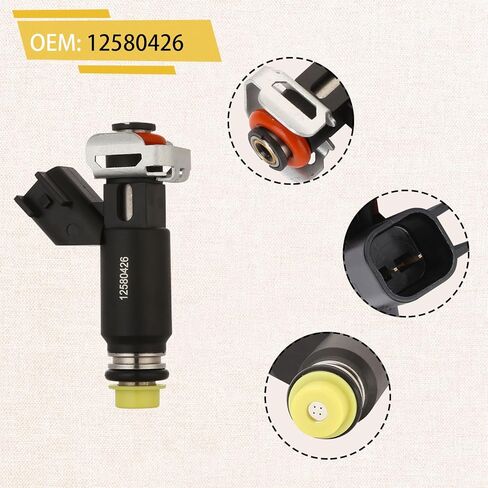 L59-Vortec 5.3 Flex Fuel Injectors,Compatible with/Chevy 5.3 Tahoe Silverado Suburban 2002-2006,Compatible with/GMC Yukon Xl Sierra |OE#12580426| in Saudi Arabia