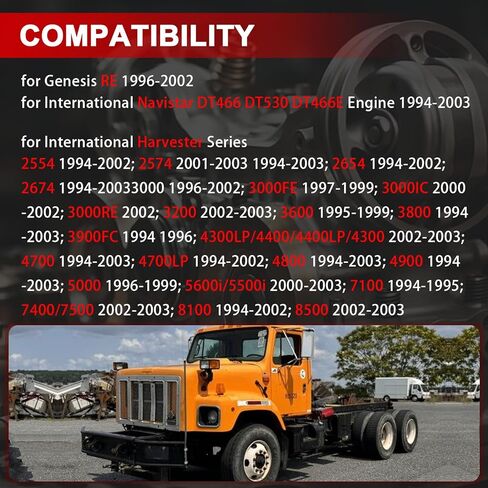 Fuel Injector Wiring Harness Compatible with International Navistar DT466 DT530 DT466E Engine, Harvester 1994-2003, Genesis RE 1996-2002 Replaces 1807455C92 1889905C92 in Kuwait