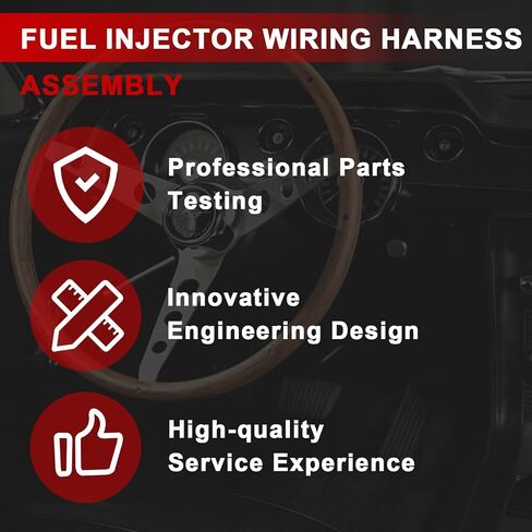 Fuel Injector Wiring Harness Compatible with International Navistar DT466 DT530 DT466E Engine, Harvester 1994-2003, Genesis RE 1996-2002 Replaces 1807455C92 1889905C92 in Kuwait