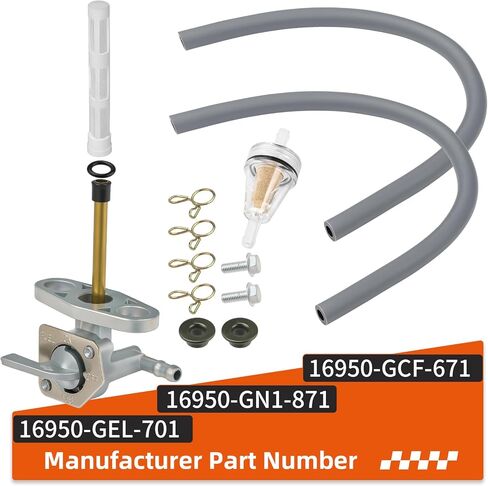 Fuel Valve Petcock Tank Switch W/Lines For Honda CRF XR 50 70 80 100 CRF150 CRF230 XR350R XR600R 1985-1997 16950-GN1-871 in Saudi Arabia