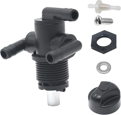 MDEOOSKY 7052161 3 Way Fuel Tank Valve Petcock Replacement for Polaris Sportsman Magnum ATP Xplorer Trail Worker Xpedition With Knob NUT, Replaces 5432559 in Saudi Arabia