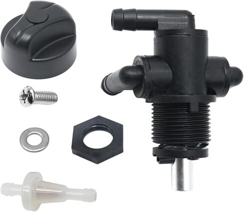 MDEOOSKY 7052161 3 Way Fuel Tank Valve Petcock Replacement for Polaris Sportsman Magnum ATP Xplorer Trail Worker Xpedition With Knob NUT, Replaces 5432559 in Saudi Arabia