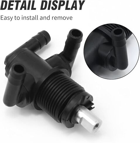 MDEOOSKY 7052161 3 Way Fuel Tank Valve Petcock Replacement for Polaris Sportsman Magnum ATP Xplorer Trail Worker Xpedition With Knob NUT, Replaces 5432559 in Saudi Arabia