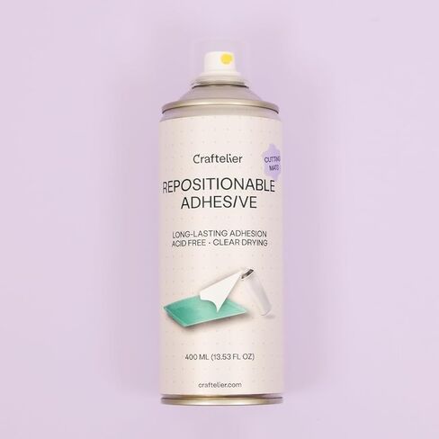 Craftelier - لاصق رش قابل للتعديل مع لمسة نهائية شفافة خاصة لقطع البطانيات | مثالية لإطالة عمر بطانية القطع الخاصة بك | سهل الاستخدام | الكمية 400 مل (13.53 أونصة سائلة) in Kuwait