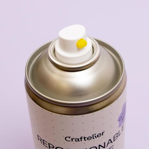 Craftelier - لاصق رش قابل للتعديل مع لمسة نهائية شفافة خاصة لقطع البطانيات | مثالية لإطالة عمر بطانية القطع الخاصة بك | سهل الاستخدام | الكمية 400 مل (13.53 أونصة سائلة) in Kuwait