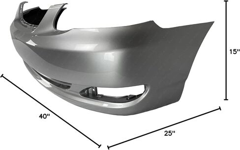 BUMPERS THAT DELIVER - Painted 1E7 Silver Streak, Front Bumper Cover Fascia Compatible with 2005-2008 Toyota Corolla CE LE 05-08, TO1000297 in Saudi Arabia