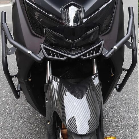 لـ NMAX155 NMAX 155 nmax155 2025 شريط حماية من الفولاذ الكربوني للدراجات النارية، شريط حماية الجسم، مضاد للسقوط، واقيات المحرك المصد للتصادم in Kuwait