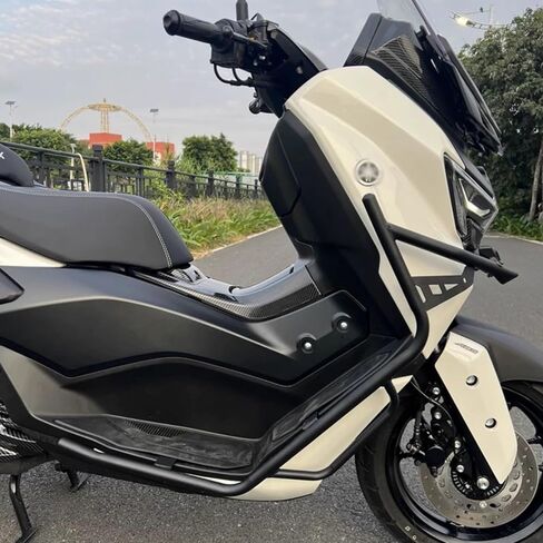 لـ NMAX155 NMAX 155 nmax155 2025 شريط حماية من الفولاذ الكربوني للدراجات النارية، شريط حماية الجسم، مضاد للسقوط، واقيات المحرك المصد للتصادم in Kuwait
