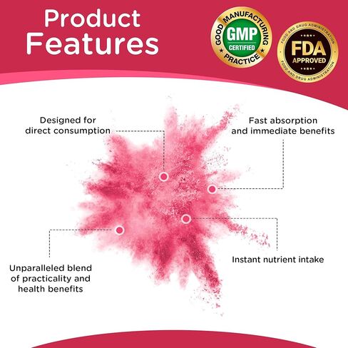 عبوات دكتور تي للقوة الحديدية أثناء التنقل - مسحوق مباشر إلى الفم - يعزز إنتاج خلايا الدم الحمراء، ويعزز مستويات الطاقة، ويعزز نقل الأكسجين الأمثل - 30 عبوة مريحة تقدم مرة واحدة in Kuwait