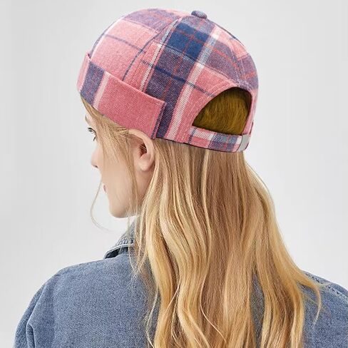 Mens Docker Cap Brimless Skullcap Sailor Cap Rolled Cuff Retro Beanie Hat in Saudi Arabia