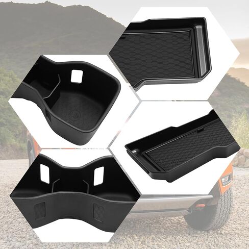 Compatible with Frontier Center Console Organizer & Cup Holder 2022 2023 2024 2025 2026, TPE Cup Holder and Interior Storage Divider Tray for Under Climate Controls with Non-Slip Mat in Kuwait